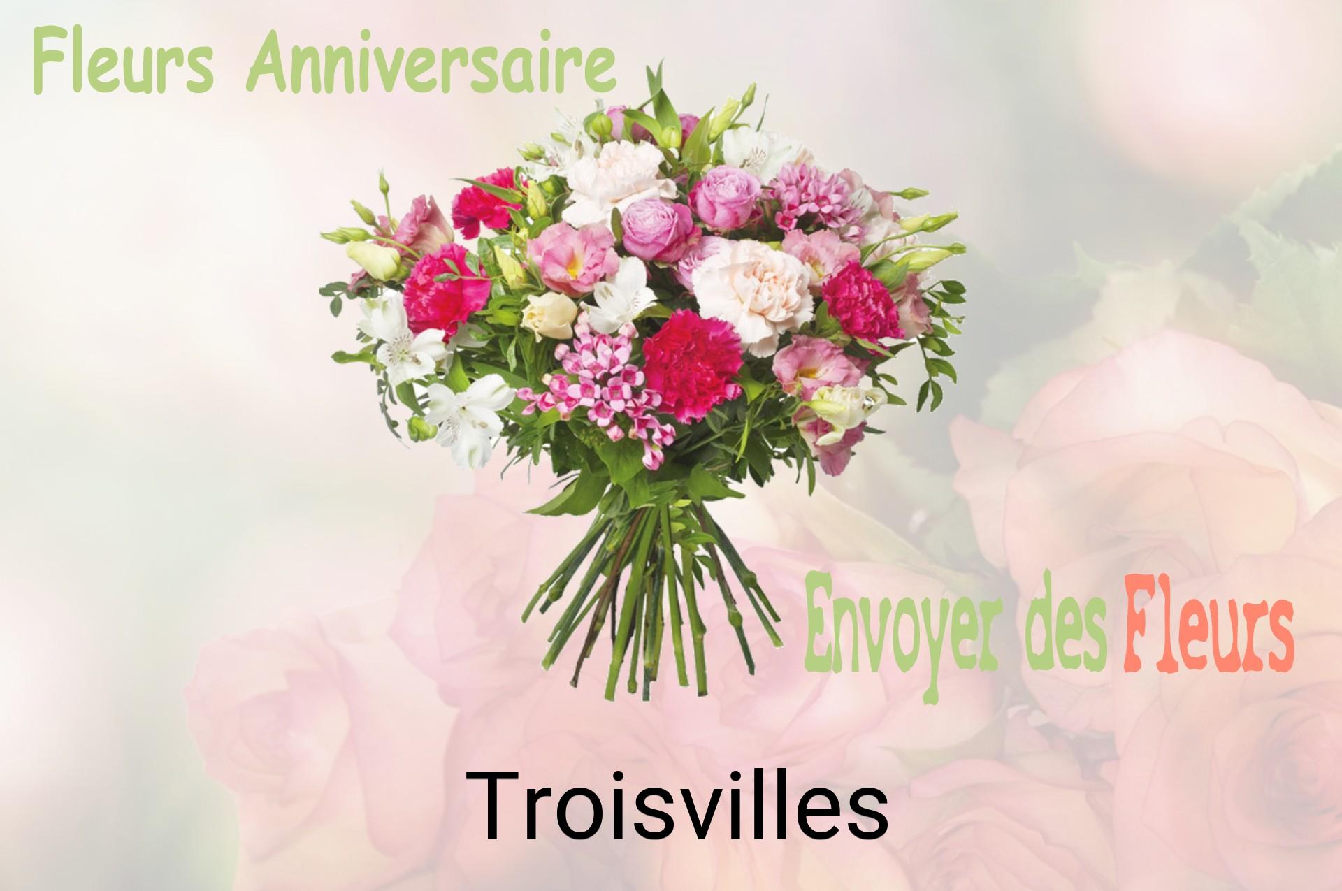 Bouquet de fleurs d’anniversaire livré à Troisvilles
