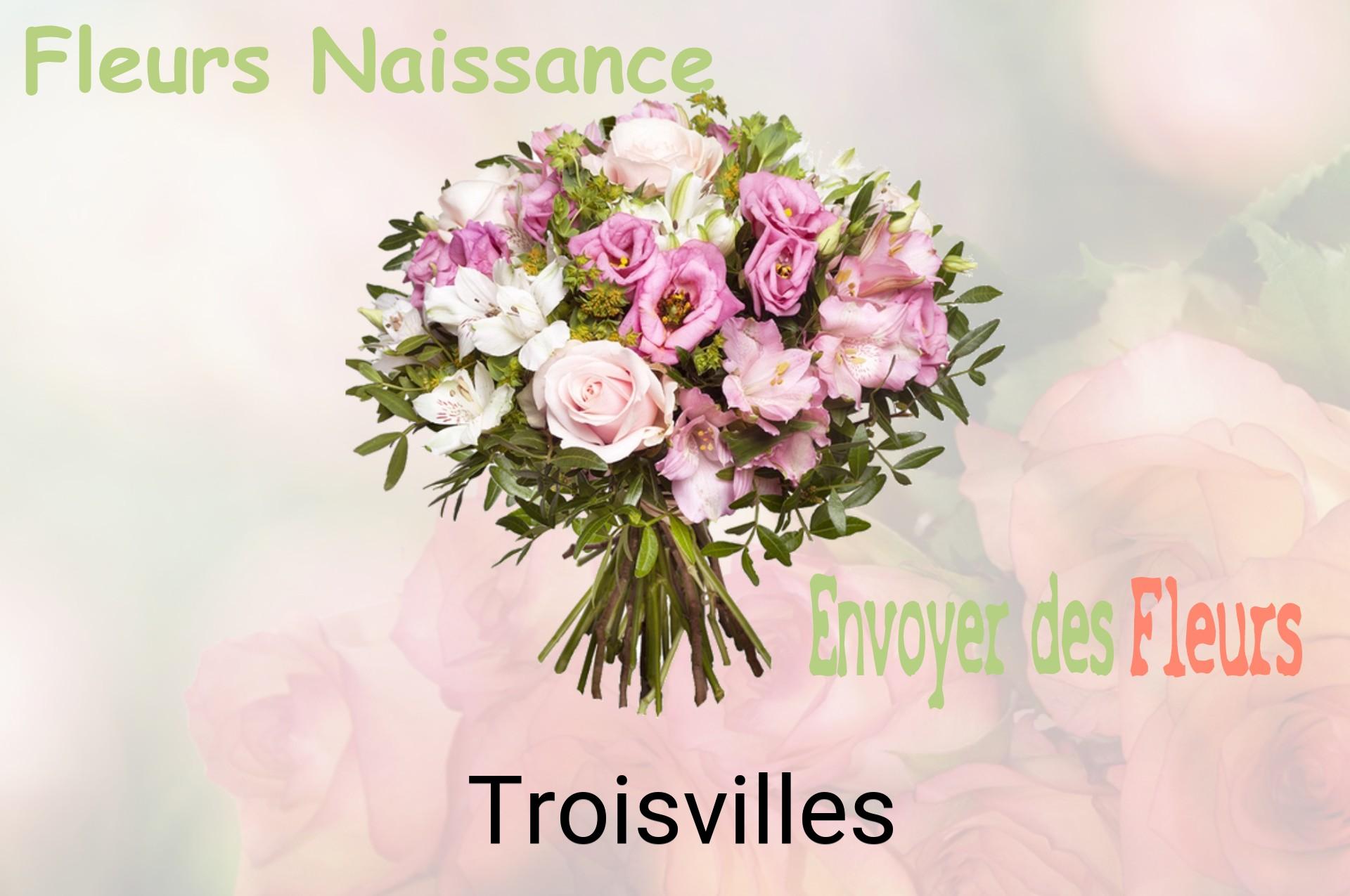 Bouquet de fleurs de naissance livré à Troisvilles